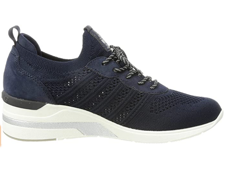 Mustang - Women's Fashion Wedge Trainer- Navy