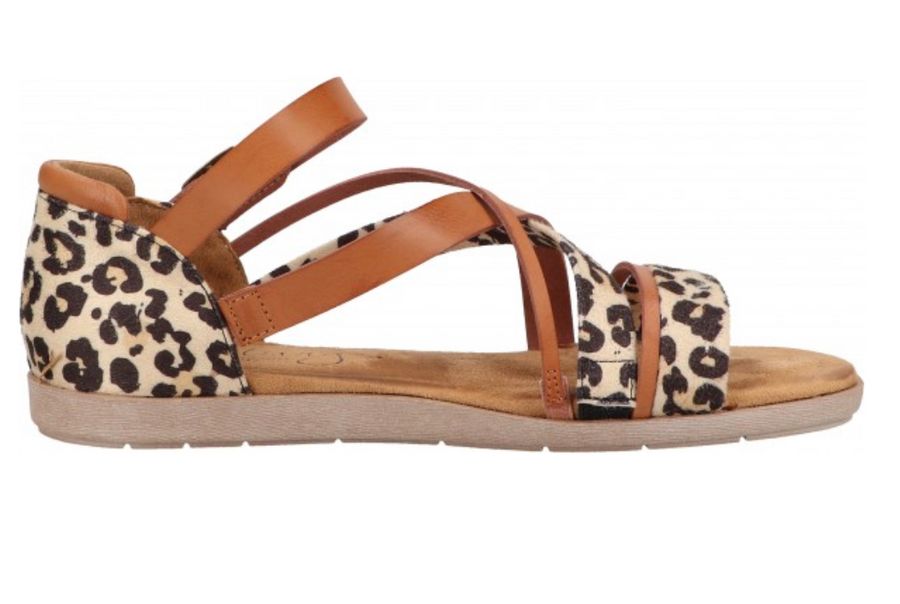 Mustang -Women's - Sandals - Syntetik/Textile Cognac