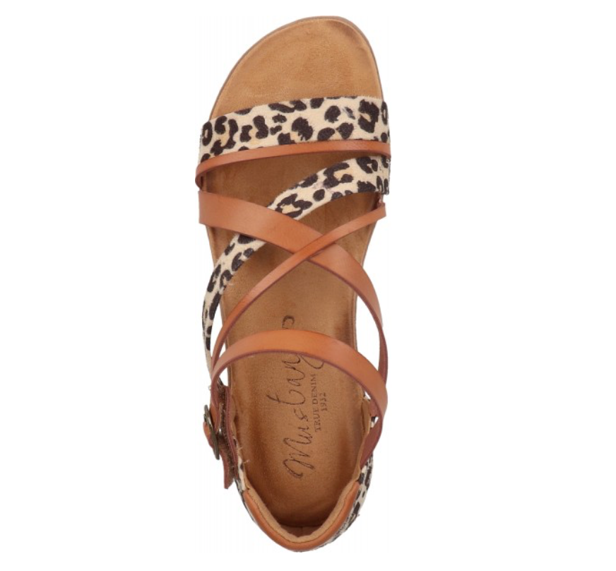 Mustang -Women's - Sandals - Syntetik/Textile Cognac