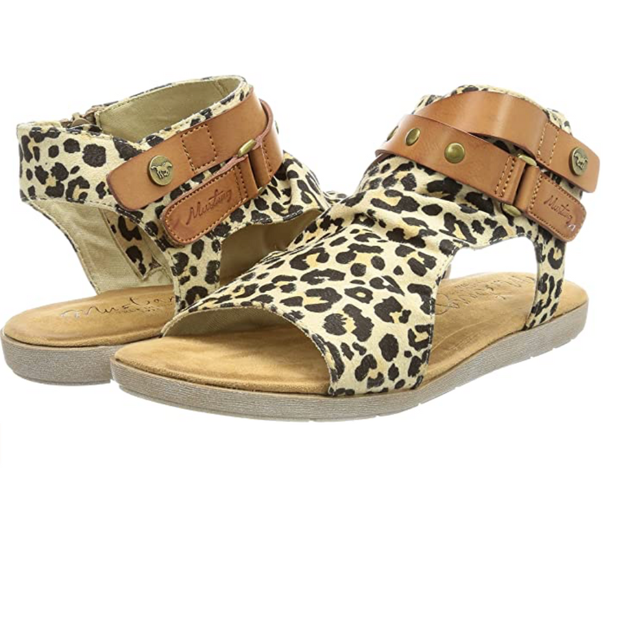 Mustang - Women's Fashion Sandal - Cognac - The Foot Factory