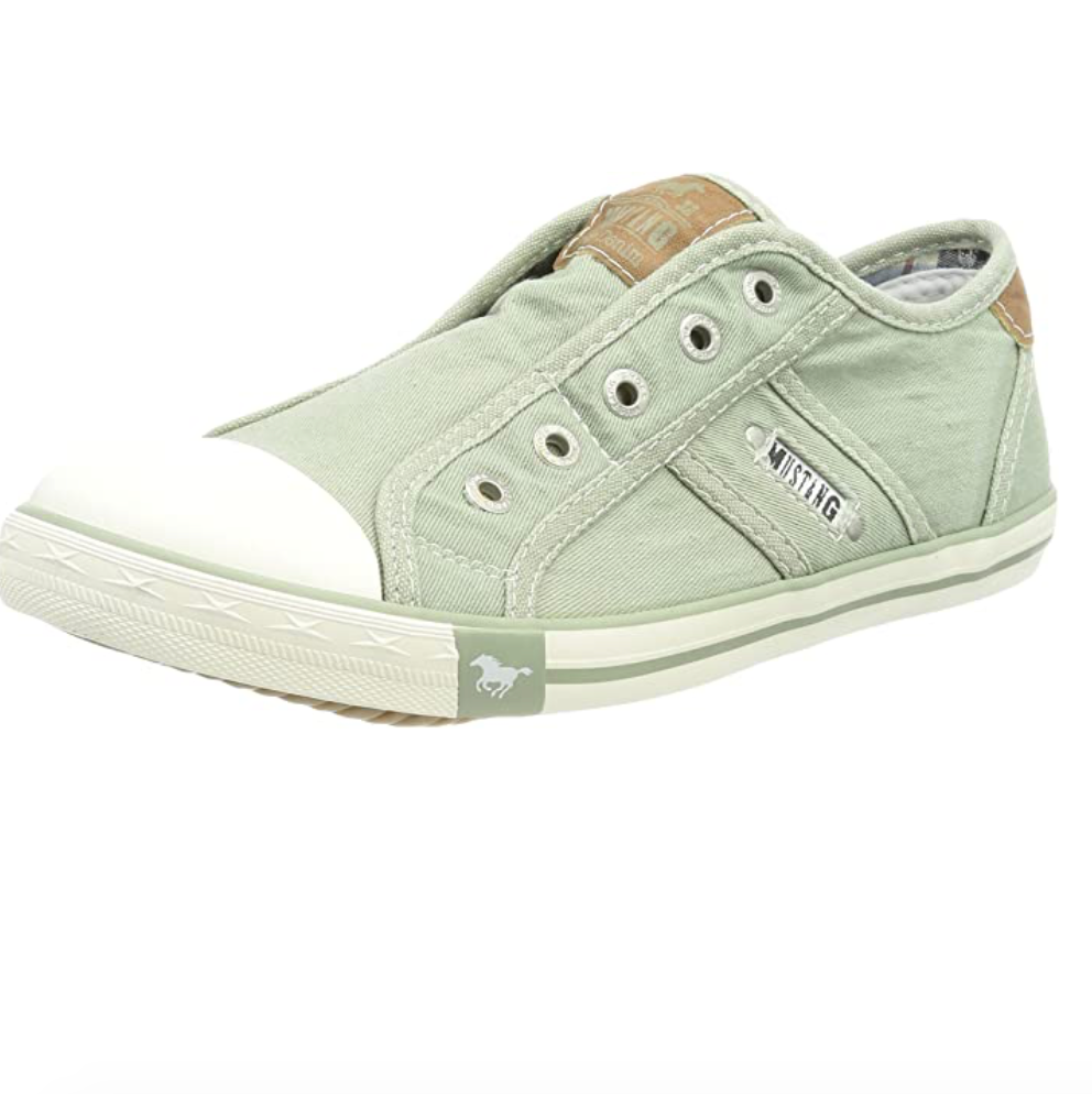 Mustang - Women's Fashion Slip On Laceless Trainers - Green