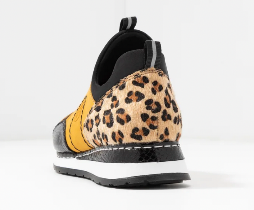 Rieker Womens Fashion Trainers - Yellow / Black