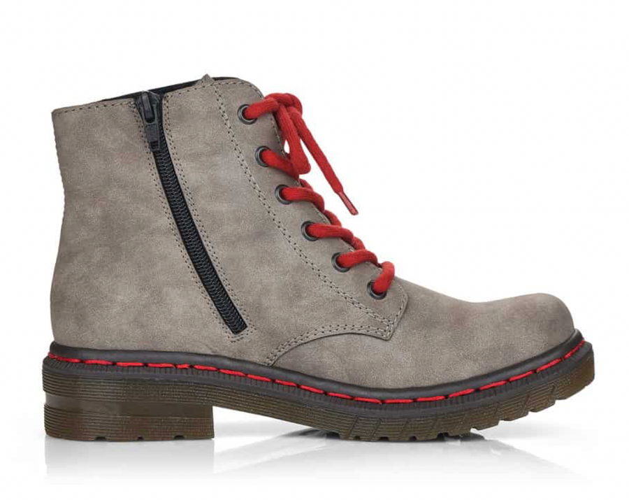Rieker Womens Fashion Ankle Boot - Grey