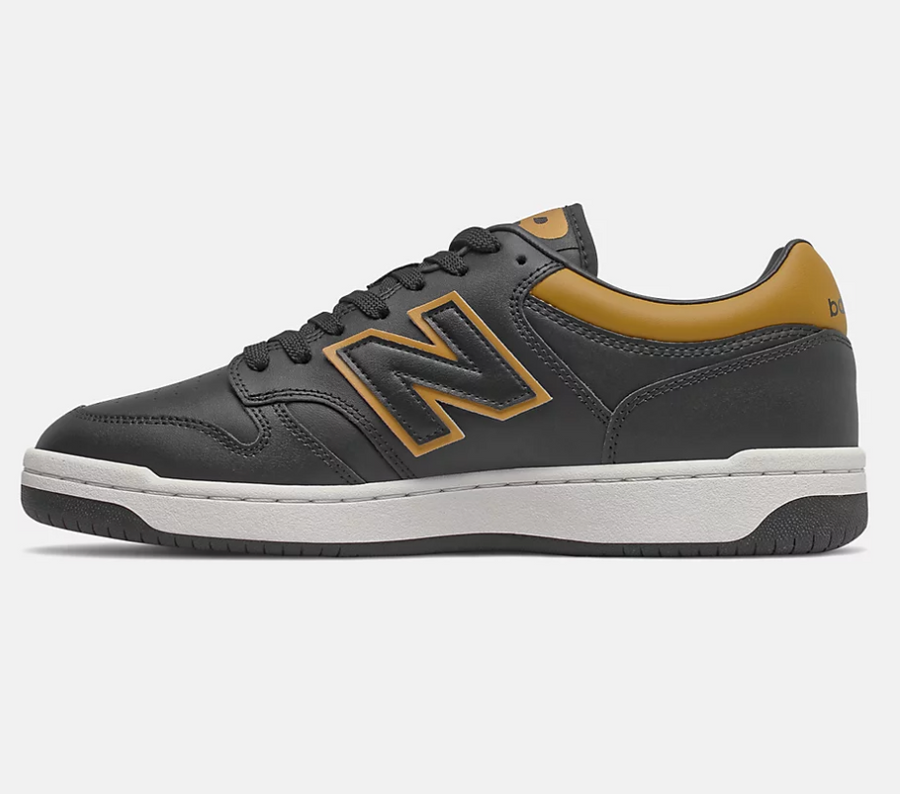 New Balance Mens Skateboard Trainers - Black / Gold - The Foot Factory