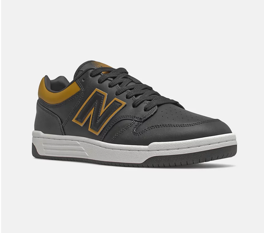 New Balance Mens Skateboard Trainers - Black / Gold - The Foot Factory