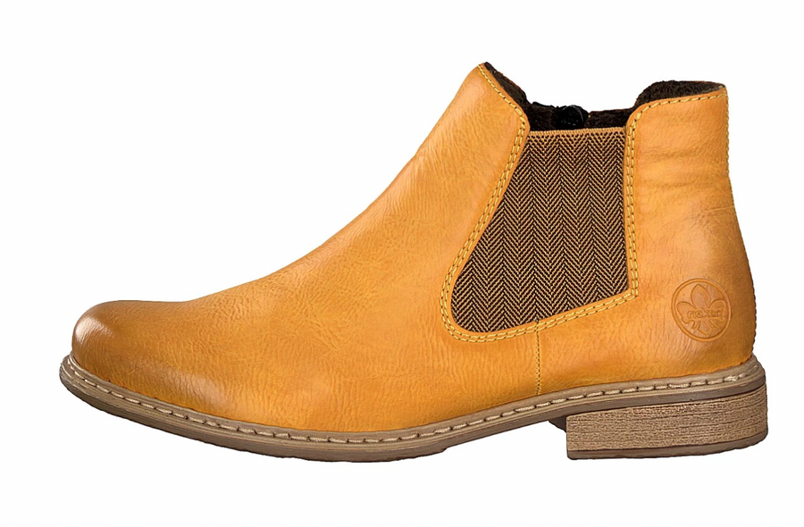 Rieker Womens Ankle Boot - Yellow