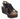 Carmela Womens Wedge Sandal - Black - The Foot Factory