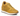 Carmela Womens Leather Laser Cut Fashion Trainer - Mustard