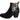 Patricia Miller Womens Animal Print Block Heel Ankle Boot - Black