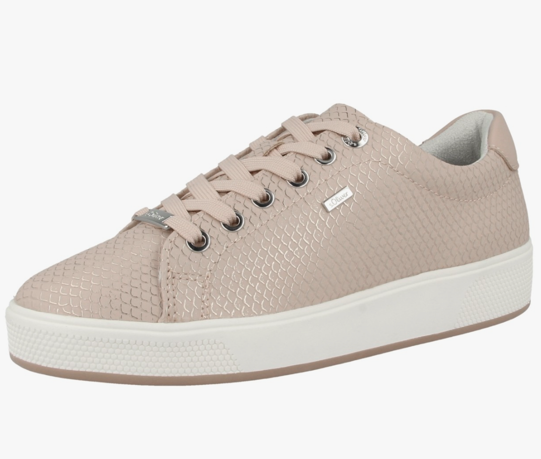 S.Oliver Womens Low Top Fashion Trainer - Soft Pink