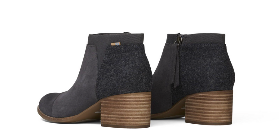 Forged iron suede and 2025 felt women's lacy booties