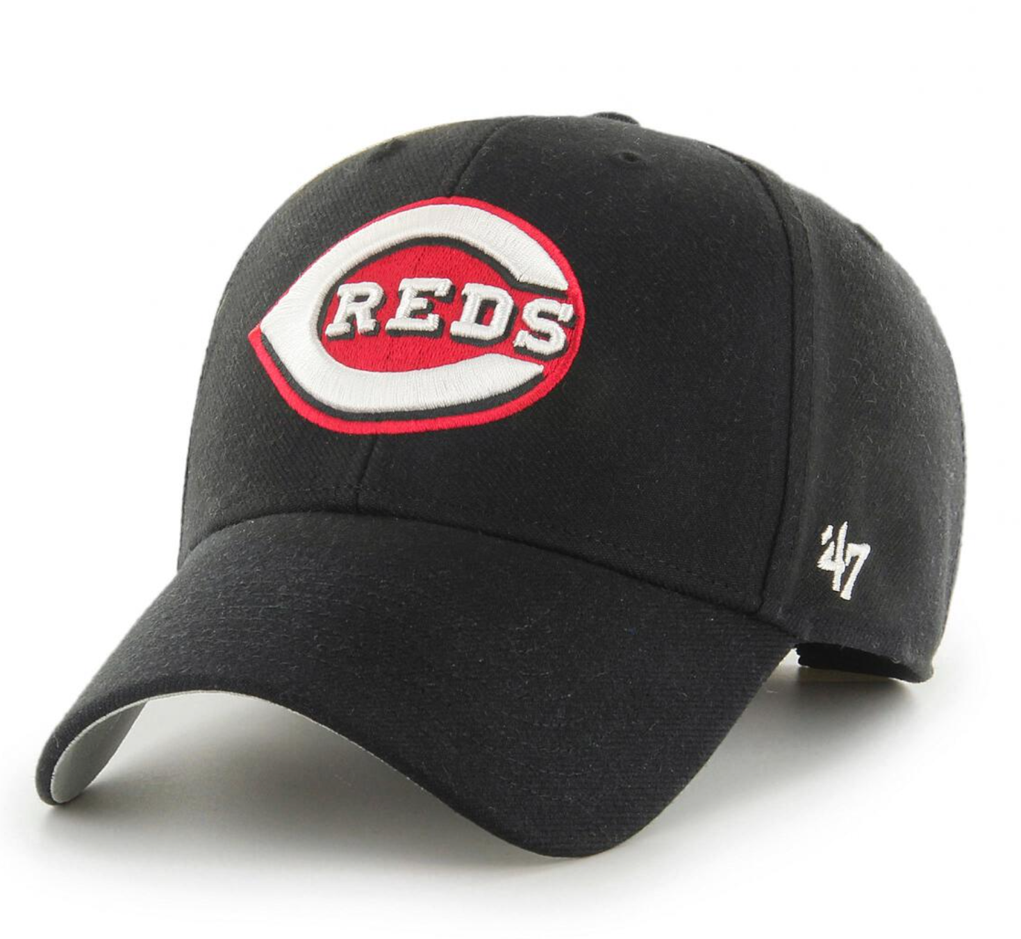 '47 Brand Unisex Cincinnati Reds MVP Cap - Black