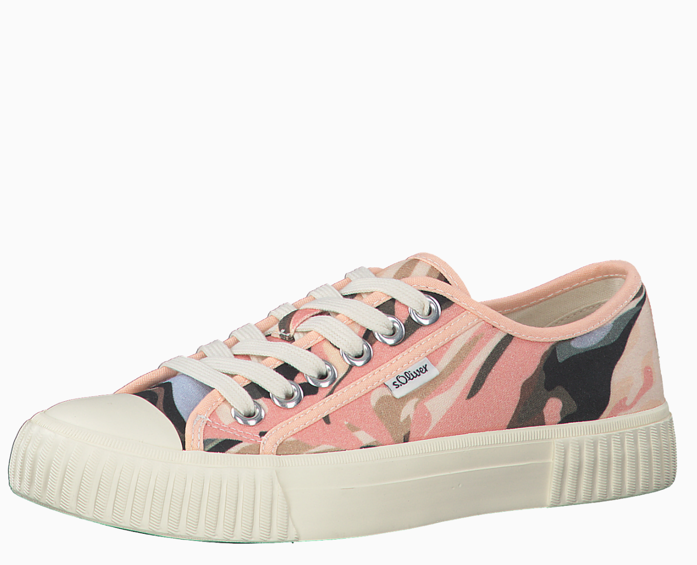 S.Oliver Womens Canvas Fashion Trainer - Pink