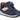 Geox Infant Leather Toddlers Trainers - Navy / Orange