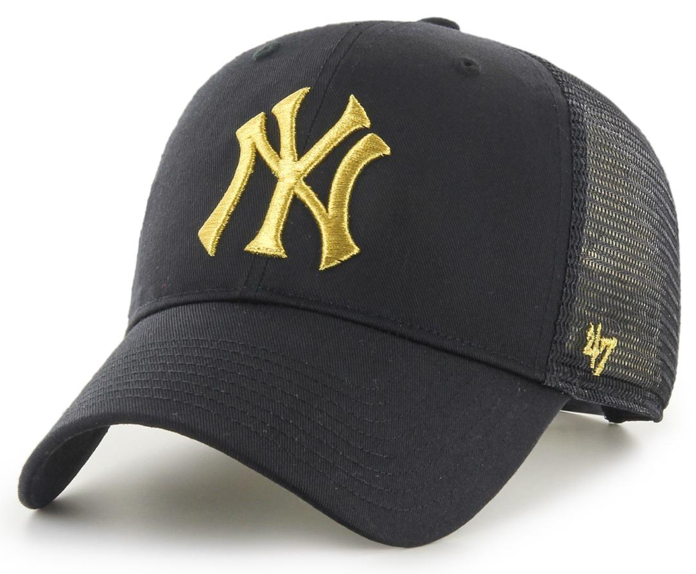 '47 Brand Unisex New York Yankees Trucker Cap - Black / Gold