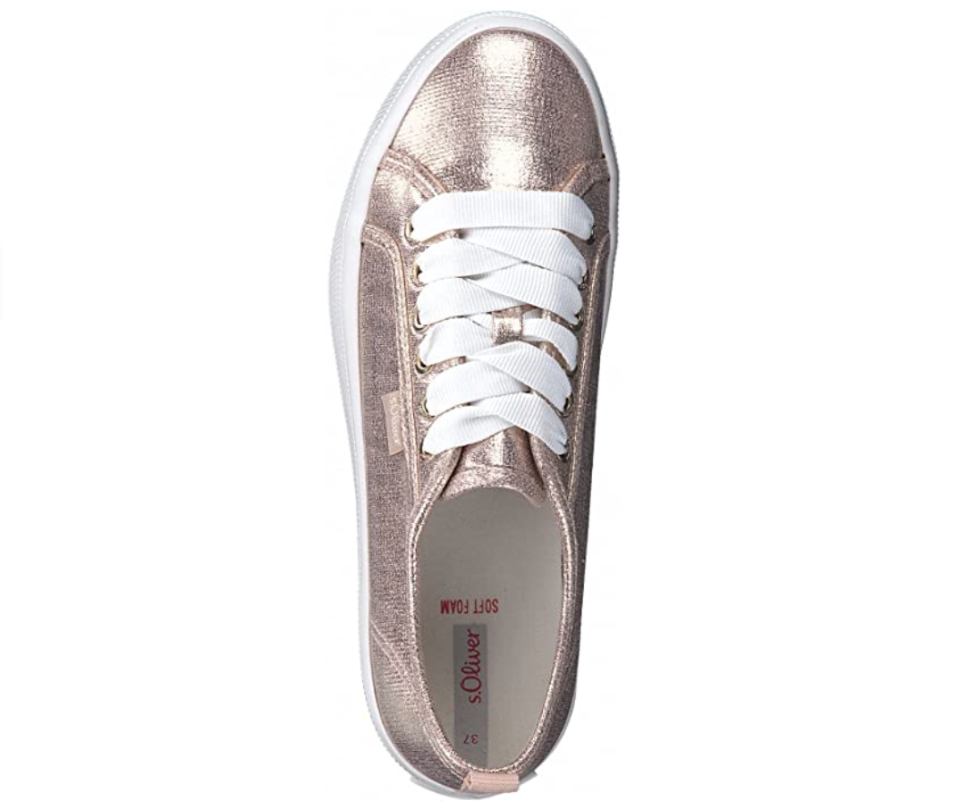 S.Oliver Womens Fashion Trainers - Rose Gold