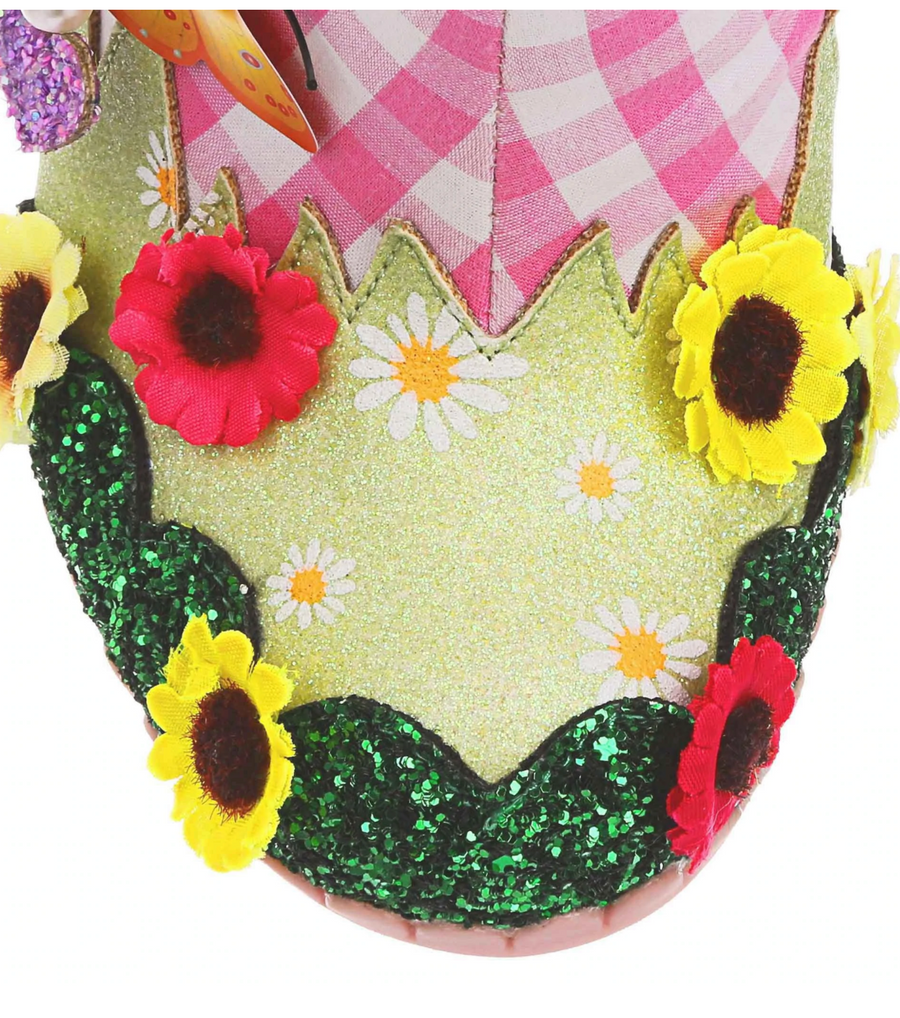 Irregular Choice Womens Wakey Wakey High Heel - Pink / Multi - The Foot Factory