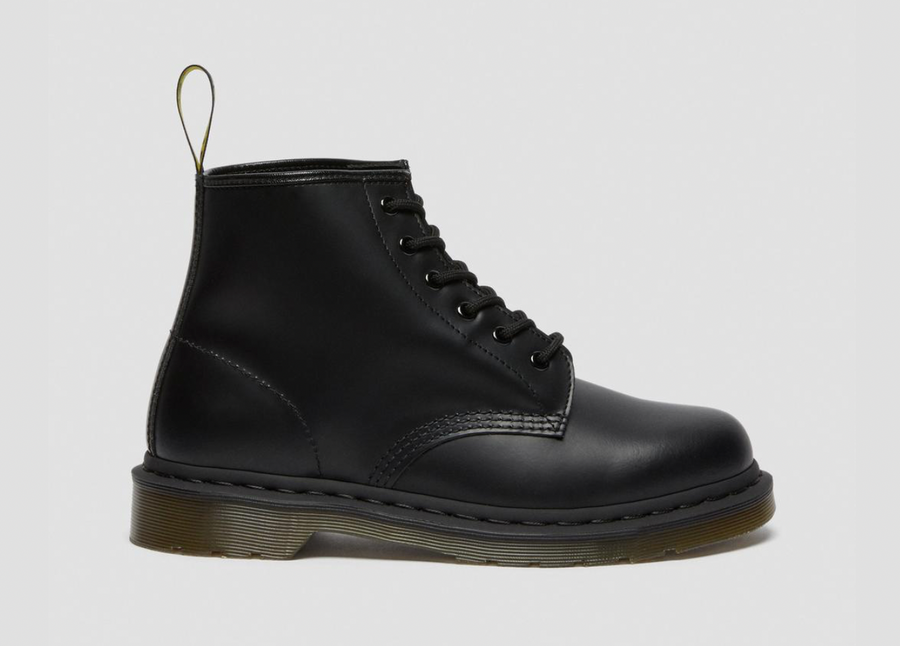 Dr Martens Unisex 101 Smooth Leather Boots - Black