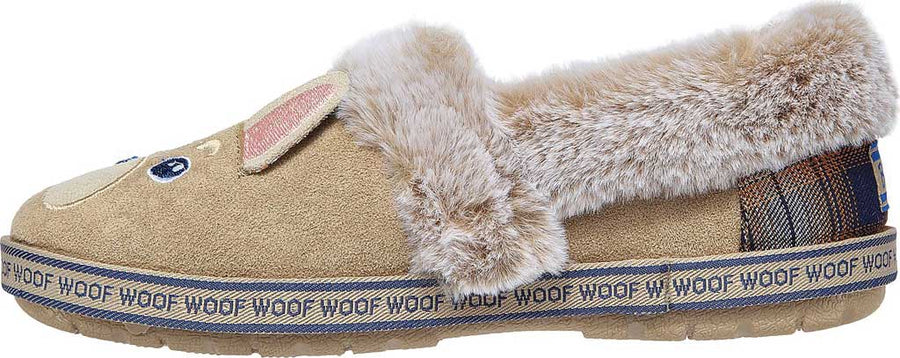 Skechers Womens Bobs Too Cozy Dog Slippers - Taupe