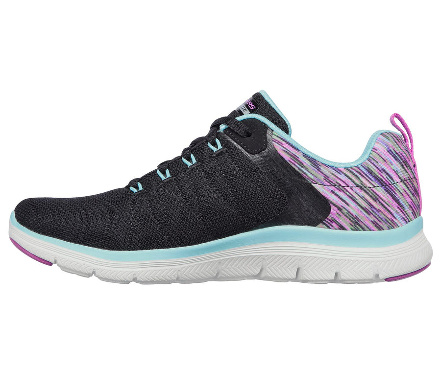 Skechers Womens Flex Appeal 4.0 Trainers - Black / Multi