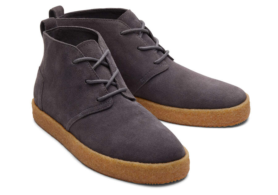 TOMS Mens Fremont Suede Ankle Boot - Pavement Grey