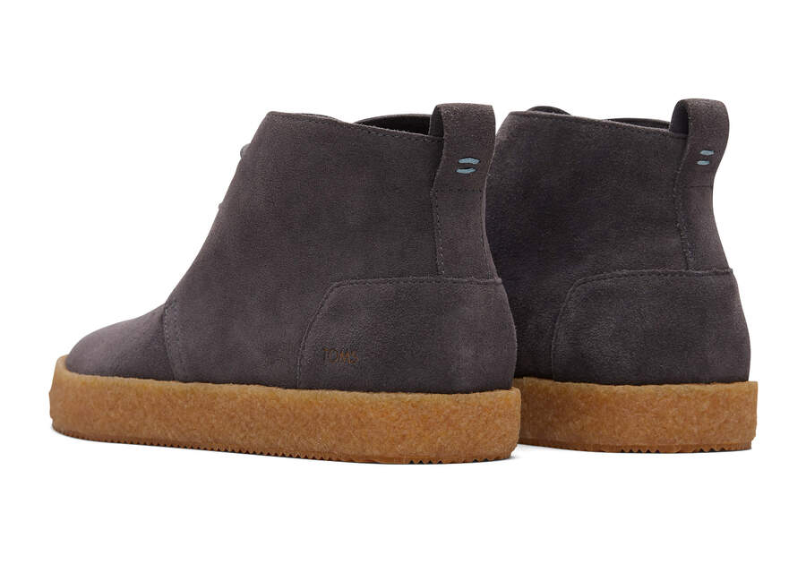 TOMS Mens Fremont Suede Ankle Boot - Pavement Grey