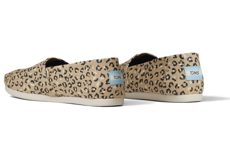TOMS Womens Alpargata Cheetah Espadrille - Natural - The Foot Factory