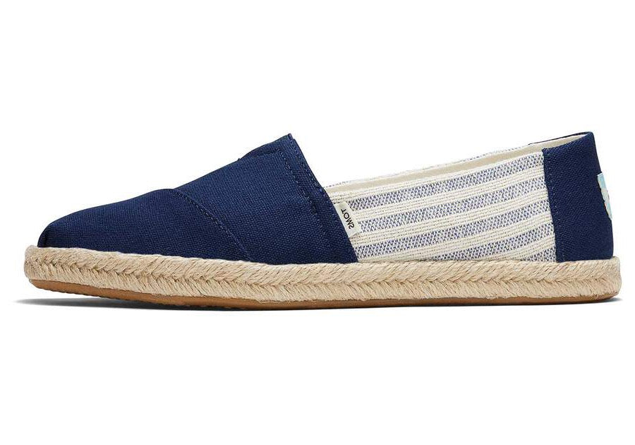 TOMS Womens Alpargata Espadrille - Navy