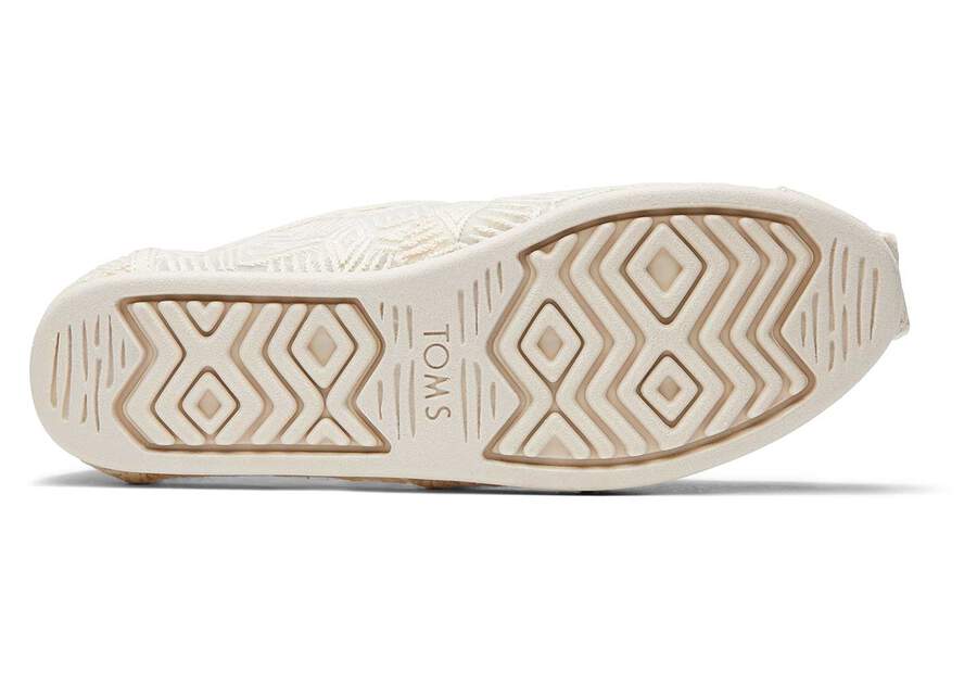 TOMS Womens Lace Alpargata Espadrille - Natural