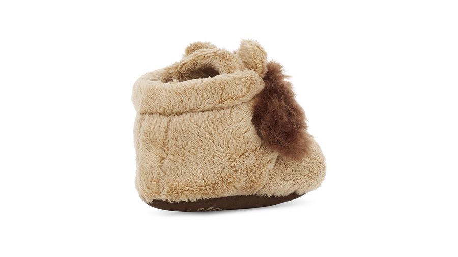 UGG Infant Bixbee Lion Stuffie Slippers - Sand Chocolate