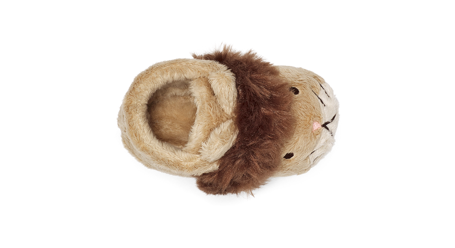 UGG Infant Bixbee Lion Stuffie Slippers - Sand Chocolate