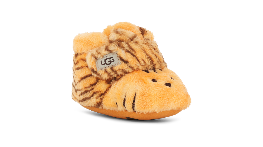UGG Infant Bixbee Tiger Stuffie Slippers - Daisy Dark Earth