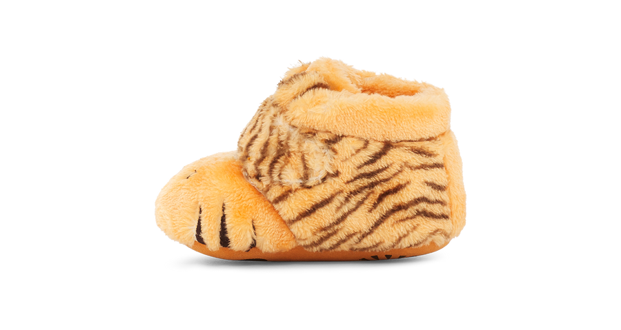UGG Infant Bixbee Tiger Stuffie Slippers - Daisy Dark Earth