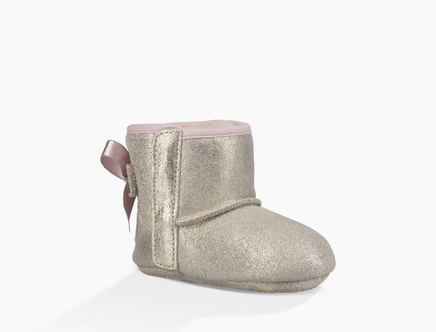 UGG Infant Jesse Bow II Boots - Metallic Gold