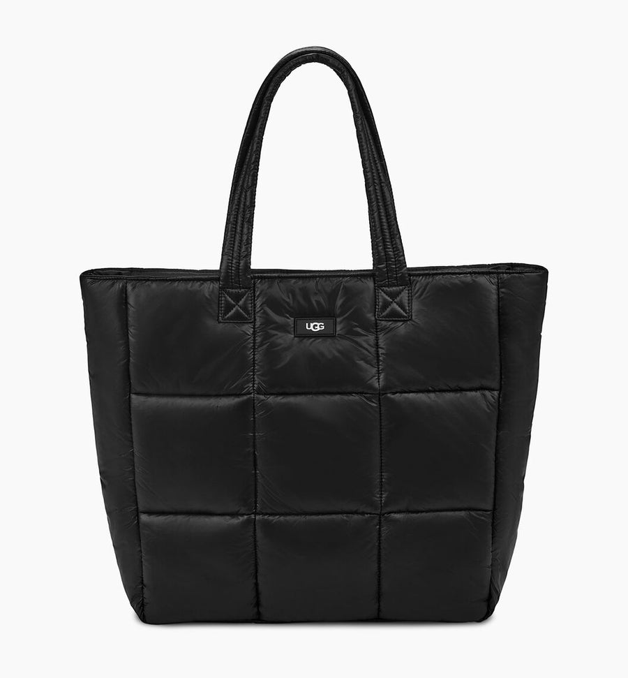 UGG Womens Ellory Puff Tote Bag - Black - The Foot Factory