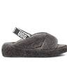 UGG Womens Fab Yeah Slippers - Charcoal - The Foot Factory