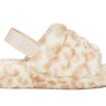 UGG Womens Fluff Yeah Slide Panther Print - White - The Foot Factory
