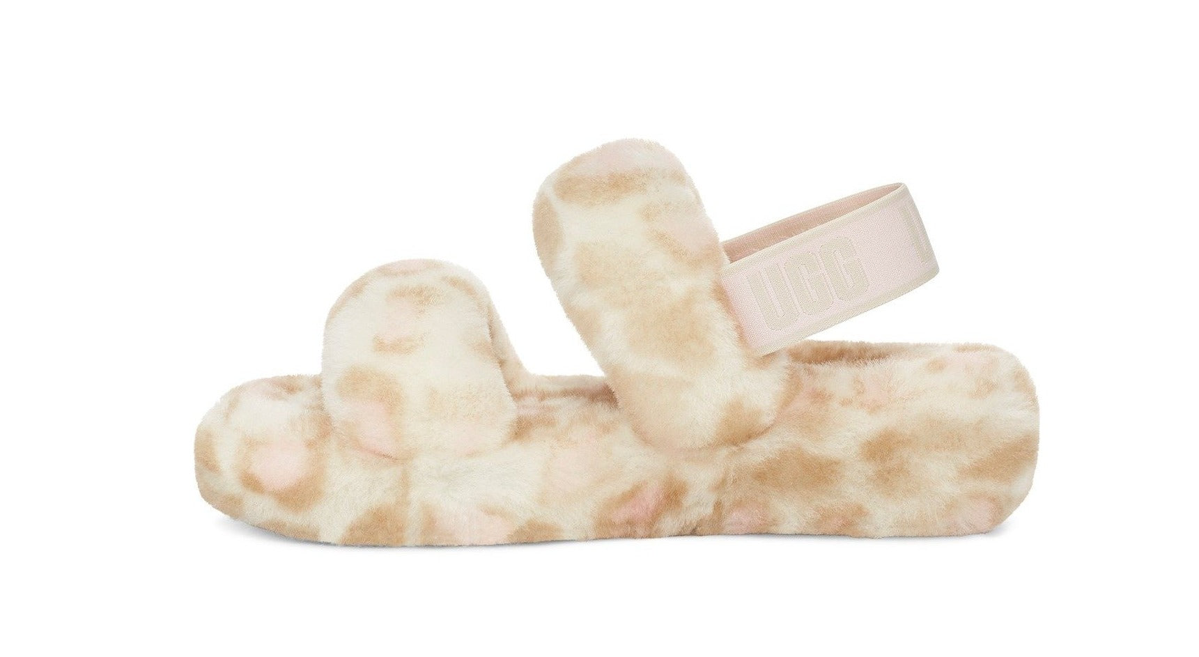 UGG Womens Oh Yeah Panther Print Slippers - White