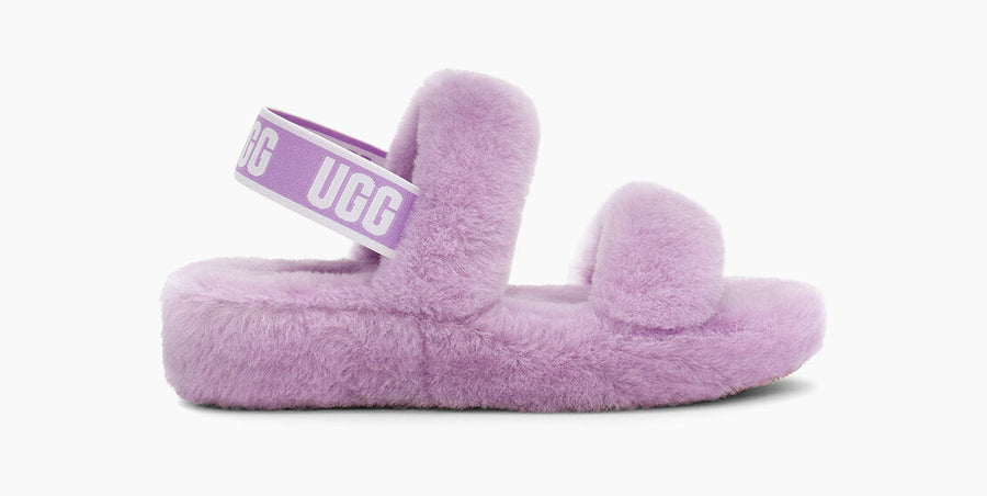 UGG Womens Oh Yeah Slippers - Lilac Bloom