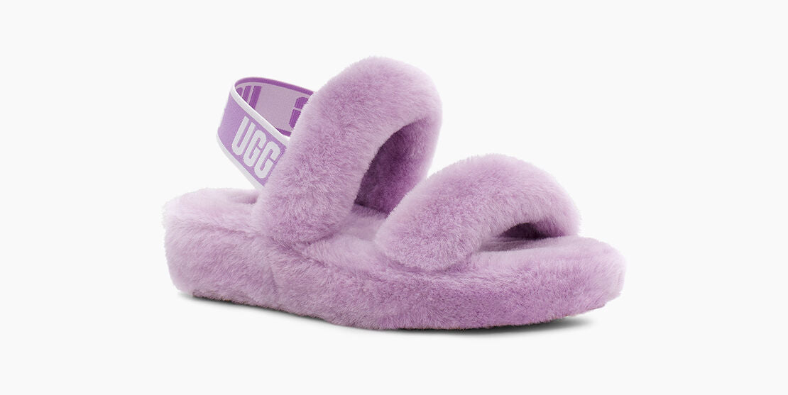 UGG Womens Oh Yeah Slippers - Lilac Bloom