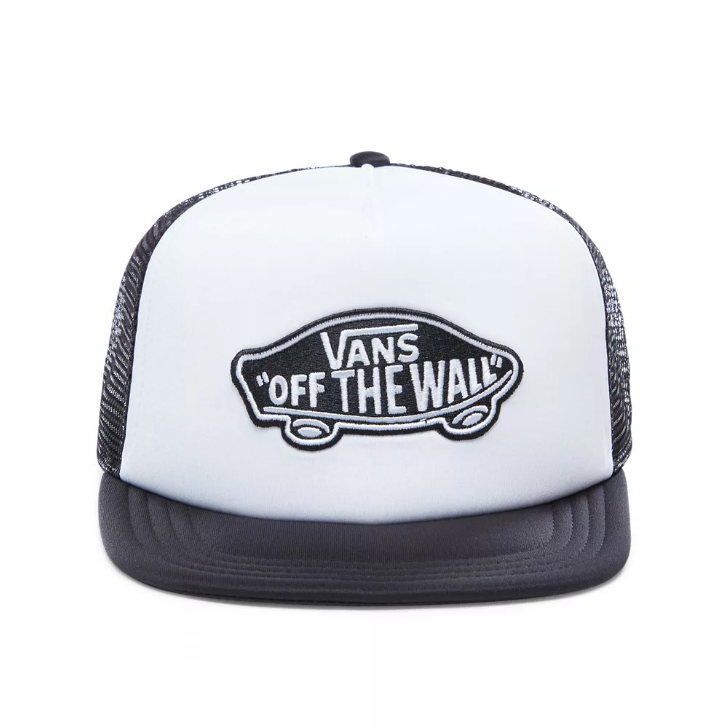 VANS Unisex Classic Patch Trucker Cap - White / Black