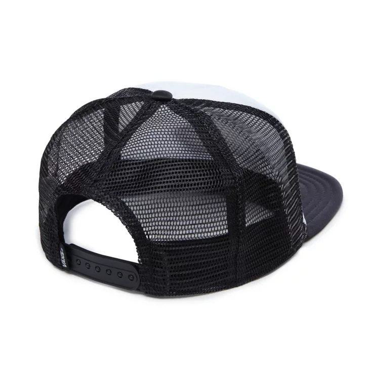 VANS Unisex Classic Patch Trucker Cap - White / Black