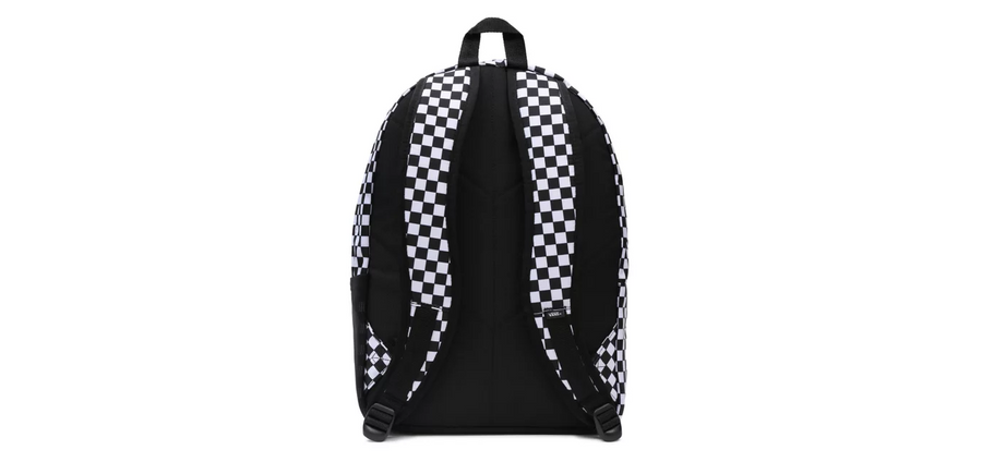 VANS Unisex Construct Skool Checkerboard Backpack - Black / White