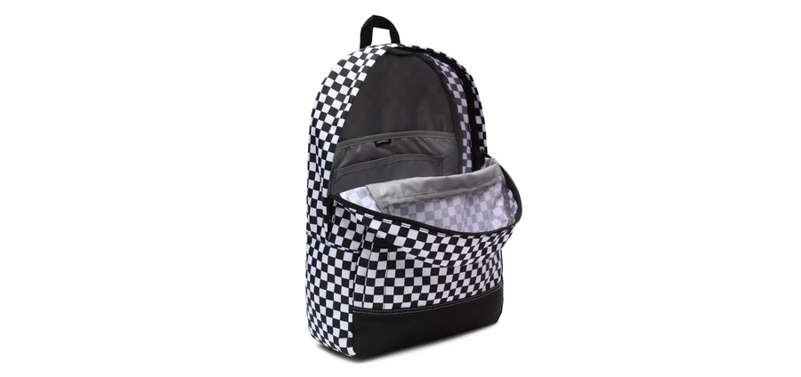 VANS Unisex Construct Skool Checkerboard Backpack - Black / White