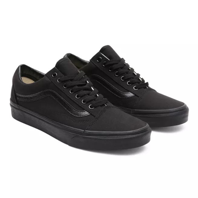 VANS Unisex Old Skool Classic Canvas Shoes - Black