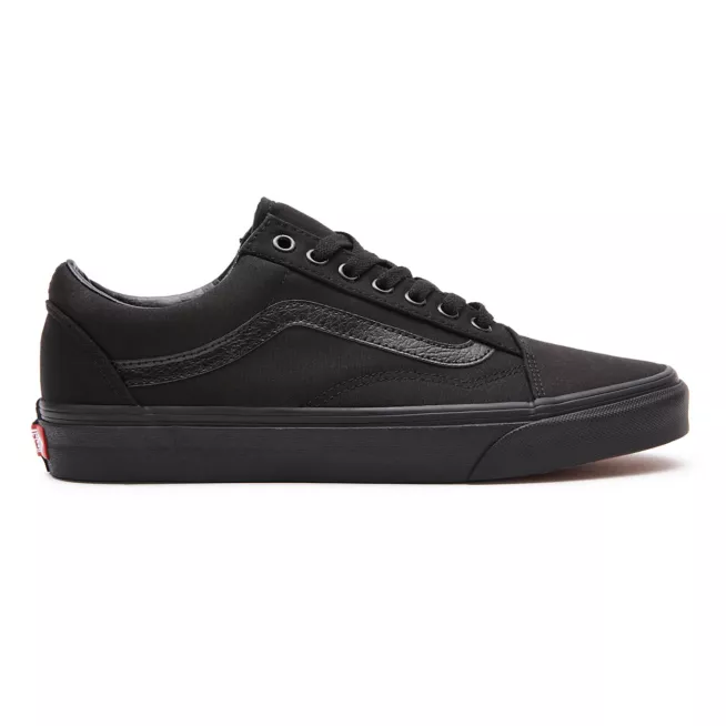 VANS Unisex Old Skool Classic Canvas Shoes - Black