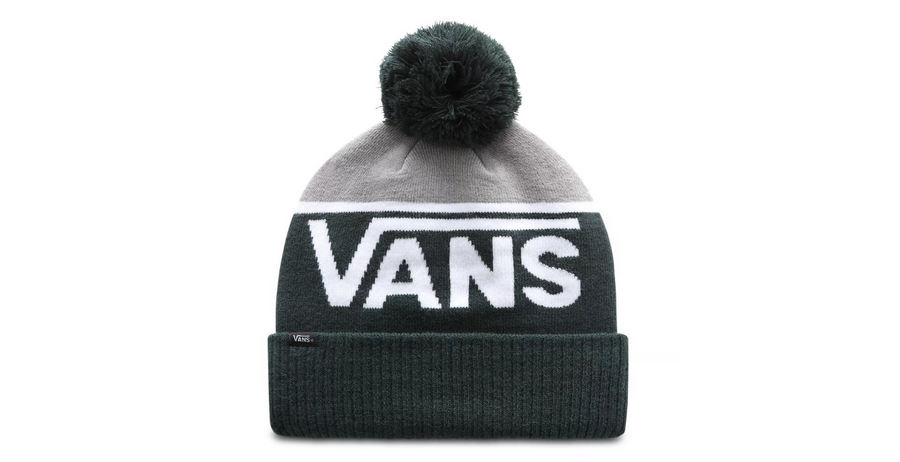 VANS Unisex Stripe Pom Beanie - Scarab