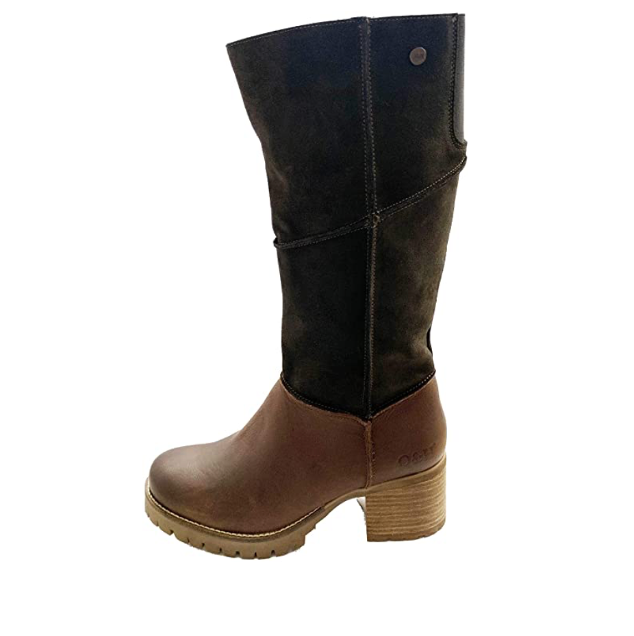 Oak & Hyde Womens Kensington Hi Bombain Suede Textile Leather Boots