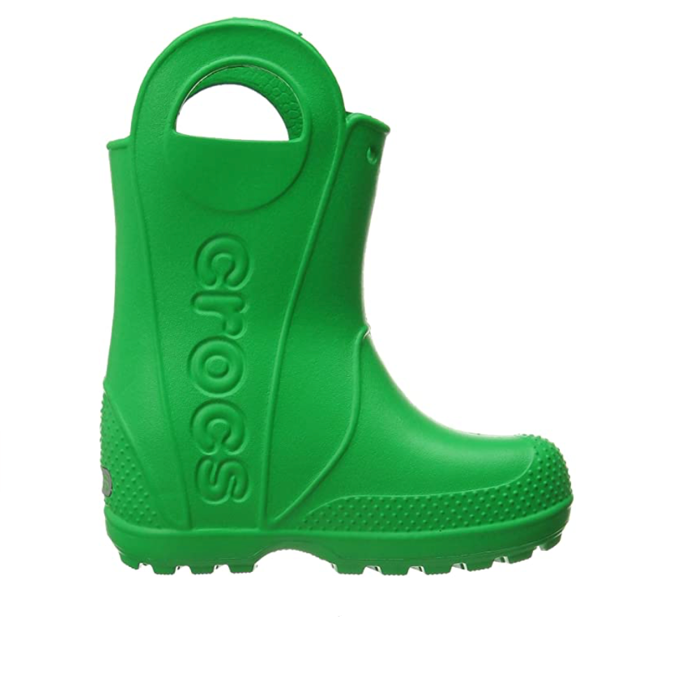 Crocs Kids Classic Handle It Rain Boots - Grass Green