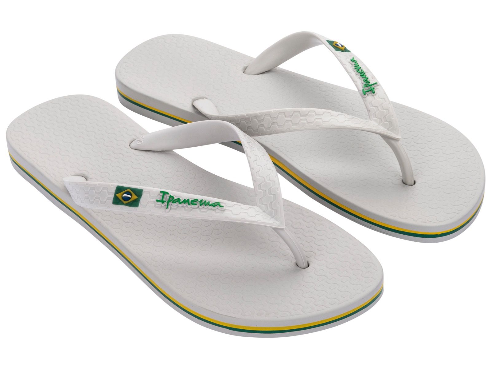 Ipanema Mens Classic Brazil Flip Flops - Light Grey
